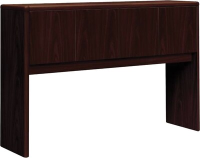 HON® 10700 Series 4-Door Stack-On Hutch, Mahogany, 37 1/8H x 56.63W x 14.63D