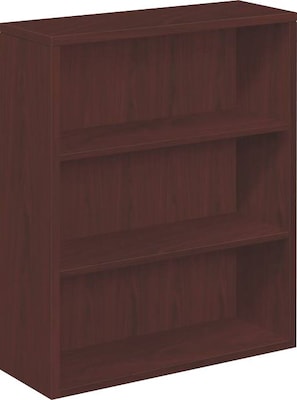 HON 10500 Series Bookcase, 3 Shelves, 36"W, Mahogany Finish NEXT2018 NEXTExpress