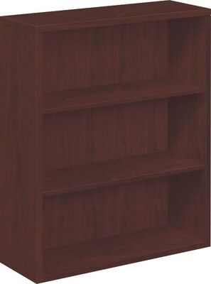 HON 10500 Series Bookcase, 3 Shelves, 36W, Mahogany Finish NEXT2018 NEXTExpress