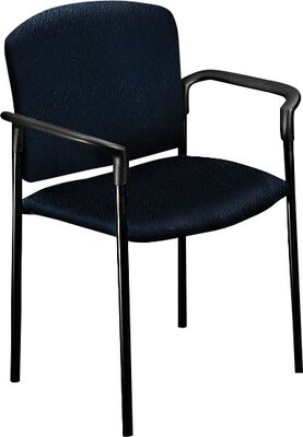 HON® Pagoda® Fan Back Upholstered Stacking Arm Chair; Blue