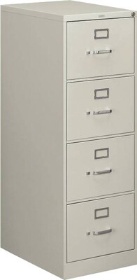 HON 510 Series 4 Drawer Vertical File Cabinet, Legal, Light Gray, 25"D (H514CPQ)