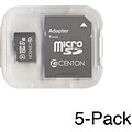 Centon Micro SDHC™ Cards; Class 4, 8GB, 5 Pack