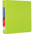 Heavy Duty 1-1/2 3 Ring Non View Binder with D-Rings, Chartreuse (56324-CC/24652)