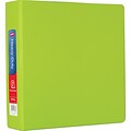 Staples® Heavy-Duty Binder with D-Rings, Chartreuse, 500 Sheet Capacity, 2 Ring