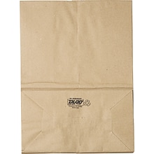 Heavy Duty Brown Kraft Paper Grocery Bags; Capacity 57 lbs., 500/PK