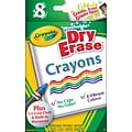 Crayola® Washable Dry-Erase Crayons, Assorted, 8/Pack