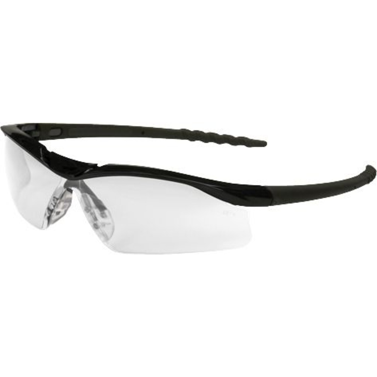 Crews Dallas® DL110AF Safety Glasses, Black Frame, Clear Anti-fog Lens