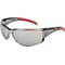 Crews HellKat™ HK117 Safety Glasses, Smoke Frame, Silver Mirror Lens