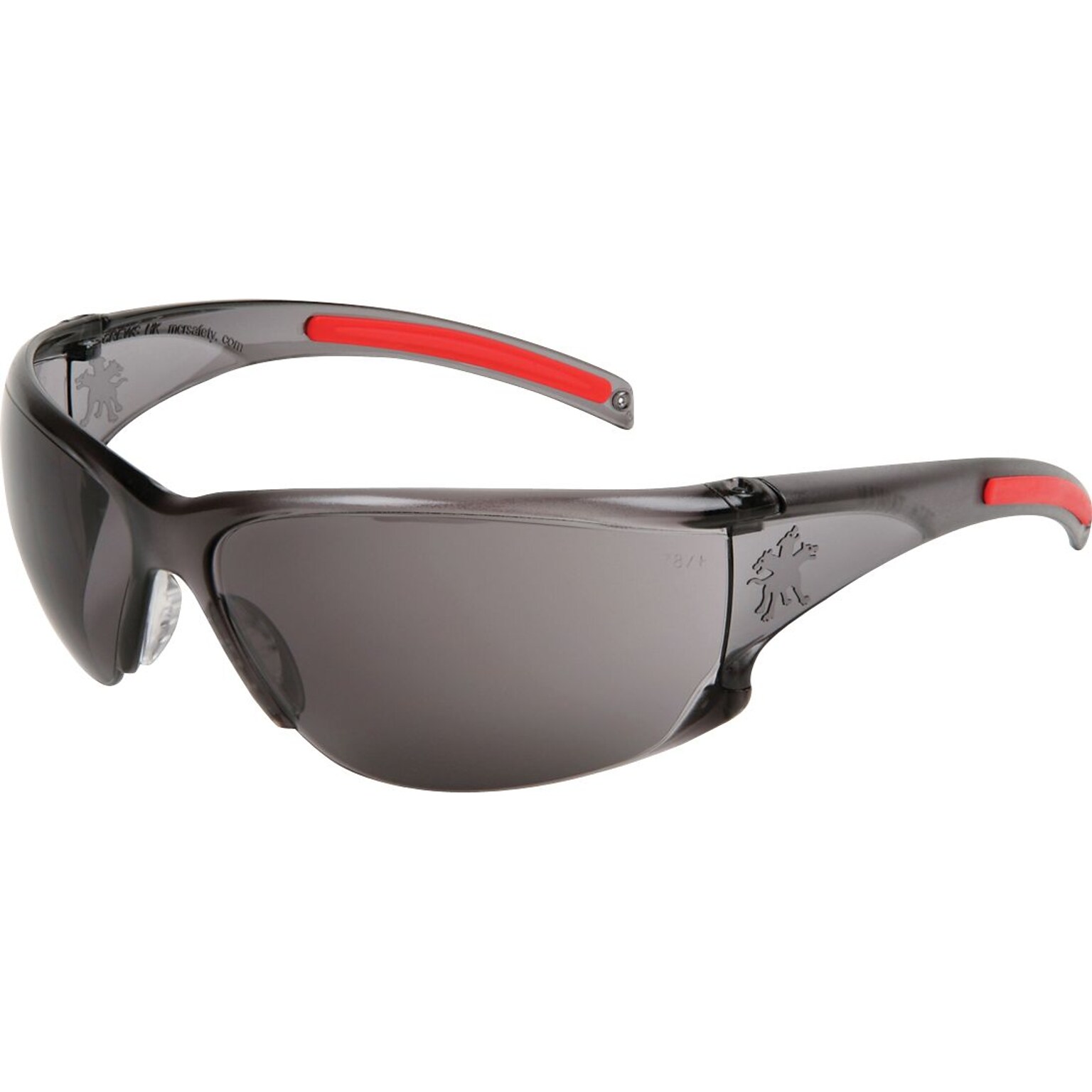 Crews HellKat™ HK112 Safety Glasses, Smoke Frame, Gray Lens