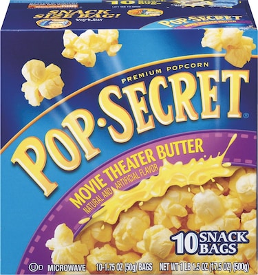Pop Secret® Popcorn, Movie Theater Butter, Popcorn, 1.75 oz (28783)