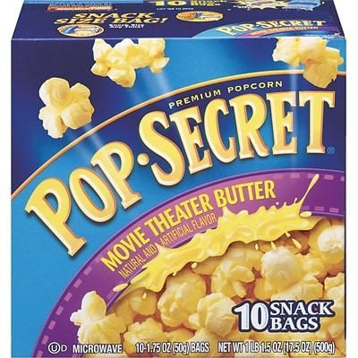 Pop Secret® Popcorn, Movie Theater Butter, Popcorn, 1.75 oz (28783)
