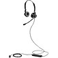 Jabra 2300 Noise Canceling Stereo USB Headset Microphone, Over-the-Head, Black (2399-823-109)