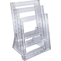 Azar® 3-Tier Letter Size Modular Brochure Holder For Counter, 2/Pack