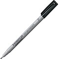 Staedtler Lumocolor Water Based Overhead Prjection Markers, Fine Tip, Black, 10/Pack (3169)