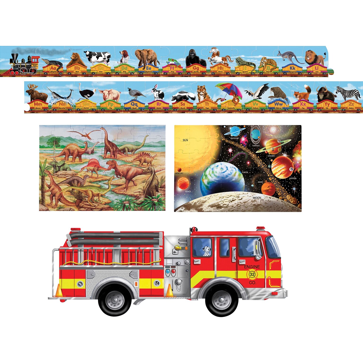 Melissa & Doug, Puzzle, Paper, Multi Color