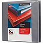 Staples® Heavy Duty 1-1/2" 3 Ring View Binder with D-Rings, Gray (26342)