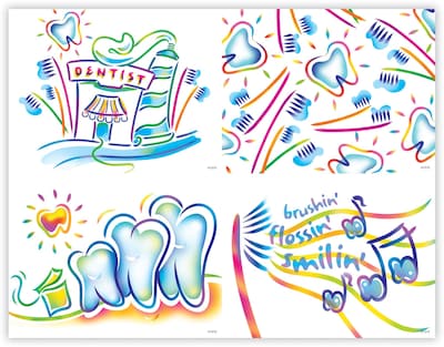 Dental Assorted Postcards; for Laser Printer; Techno Art Deluxe, 100/Pk