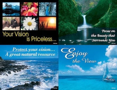 Eye Care Assorted Postcards; for Laser Printer; Enjoy The View, 100/Pk