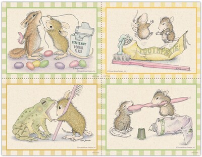 House Mouse Designs® Assorted Postcards; for Laser Printer; Brush and Dental Floss, 100/Pk