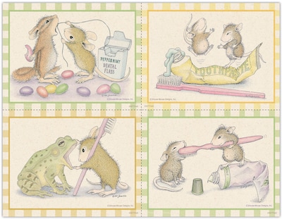 House Mouse Designs® Assorted Postcards; for Laser Printer; Brush and Dental Floss, 100/Pk