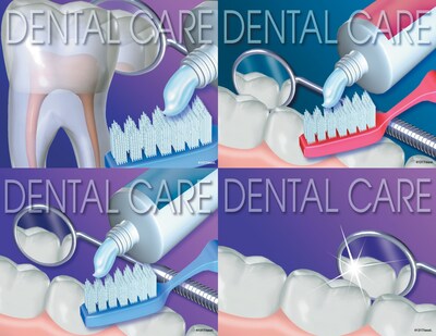 Dental Assorted Postcards; for Laser Printer; Dental Care, 100/Pk