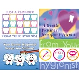 Dental Assorted Postcards; for Laser Printer; Hygenist Reminder