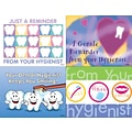 Dental Assorted Postcards; for Laser Printer; Hygenist Reminder, 100/Pk