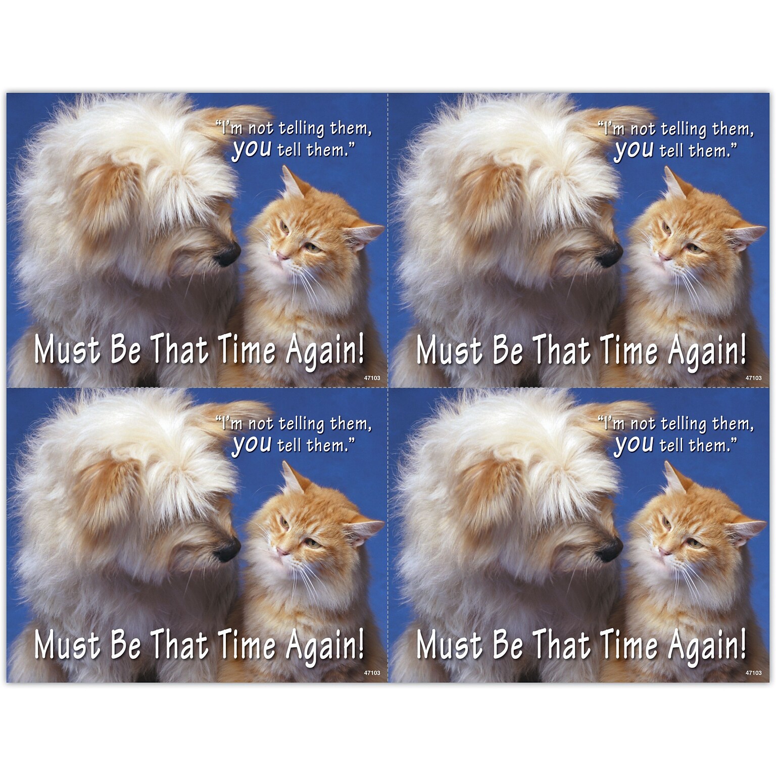 Generic Postcards; for Laser Printer; That Time Again, 100/Pk