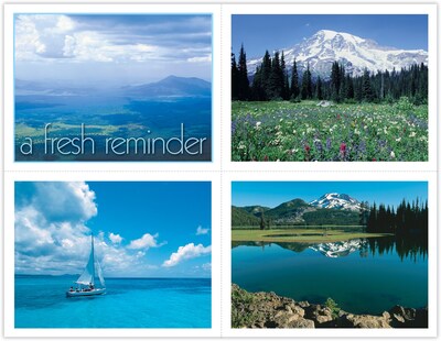 Generic Assorted Postcards; for Laser Printer; A Fresh Reminder, 100/Pk