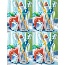 Dental Postcards; for Laser Printer; Toothbrush Scene, 100/Pk