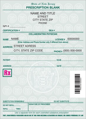 Medical Arts Press® Single Copy Rx, New Jersey, Nurse