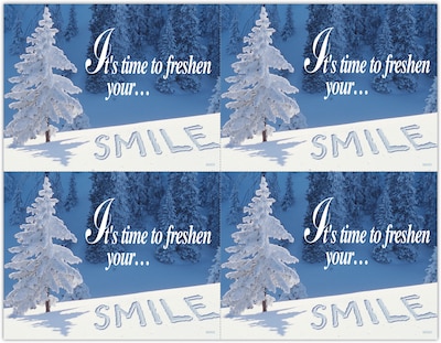 Scenic Postcards; for Laser Printer; Its Time to Freshen Your Smile, 100/Pk