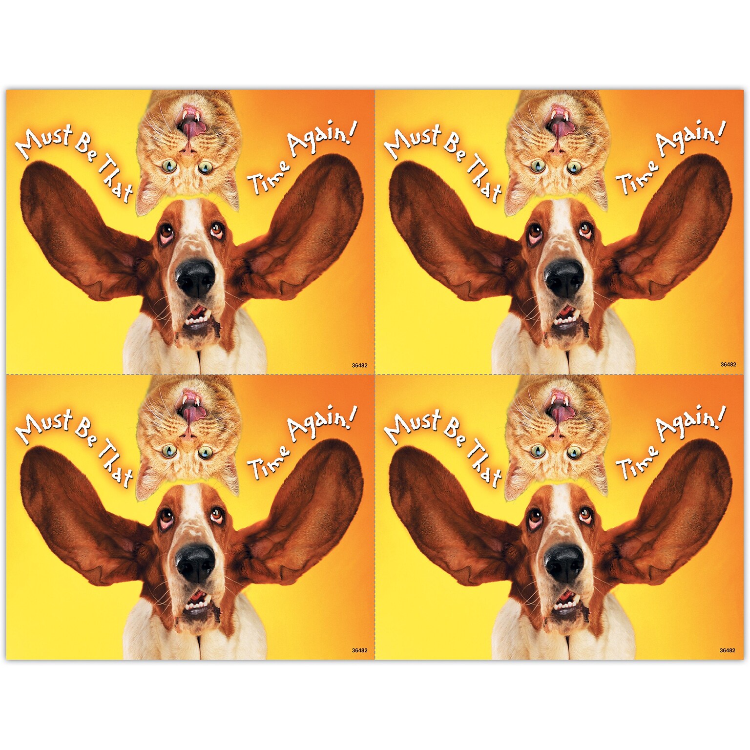 Humorous Postcards; for Laser Printer; Must Be Time, 100/Pk