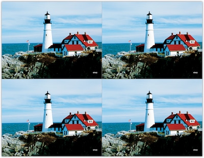 Generic Postcards; for Laser Printer; Lighthouse, 100/Pk