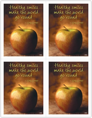 Inspirational Postcards; for Laser Printer; Healthy Smiles, 100/Pk
