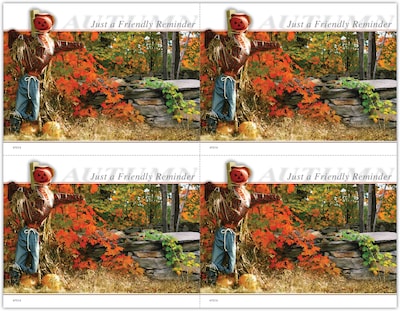 Generic Postcards; for Laser Printer; Scarecrow, 100/Pk