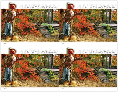 Generic Postcards; for Laser Printer; Scarecrow, 100/Pk