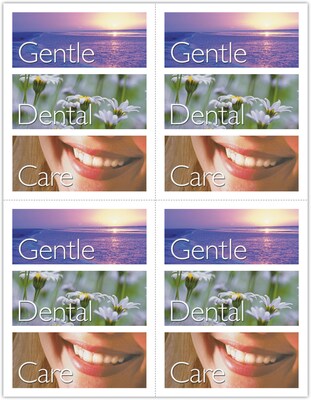 Gentle Dental Laser Postcards; Sea, Flower, and Smile