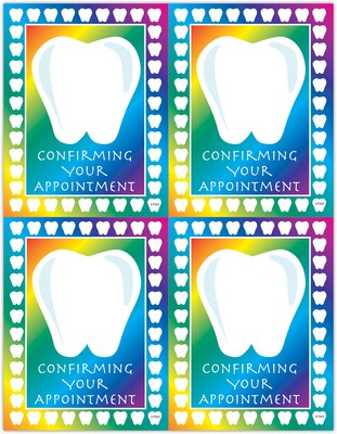 Graphic Image Postcards; for Laser Printer; Tooth Confirm, 100/Pk