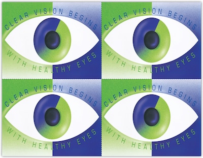 Eye Care Postcards; for Laser Printer; Modern Eye, 100/Pk