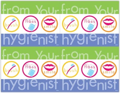 Hygienist Postcards; for Laser Printer; From Your Hygienist, 100/Pk