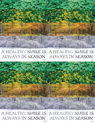 Scenic Postcards; for Laser Printer; A Healthy Smile Is Always In Season, 100/Pk