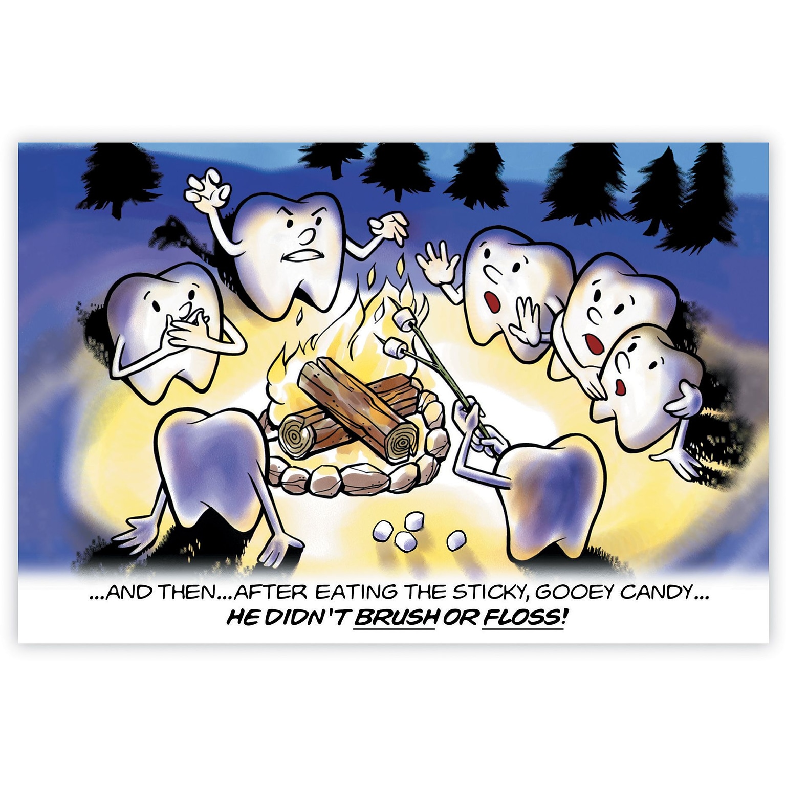 Humorous Postcards; for Laser Printer; Didnt Brush, 100/Pk