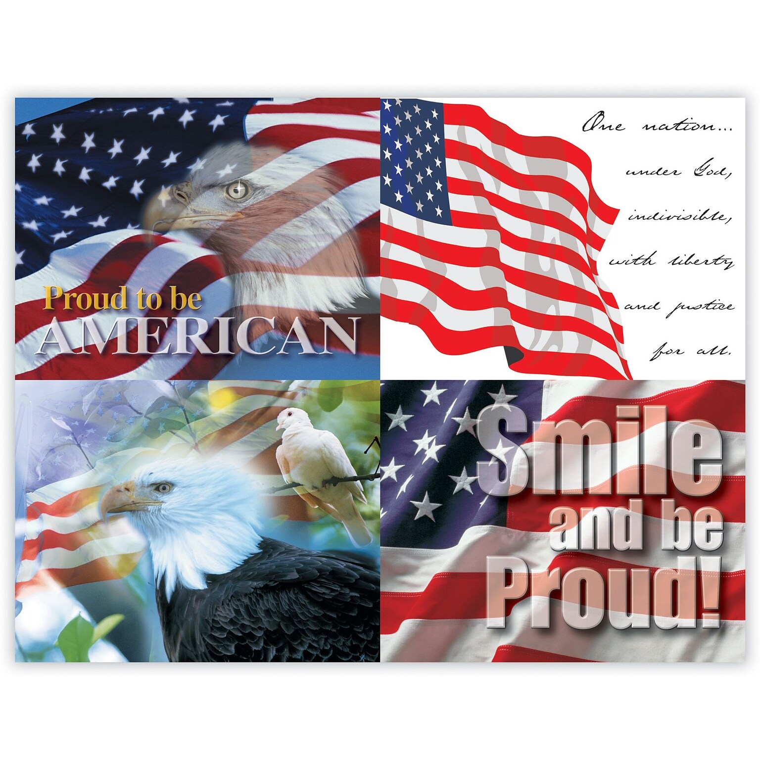 Generic Assorted Postcards; for Laser Printer; America, 100/Pk