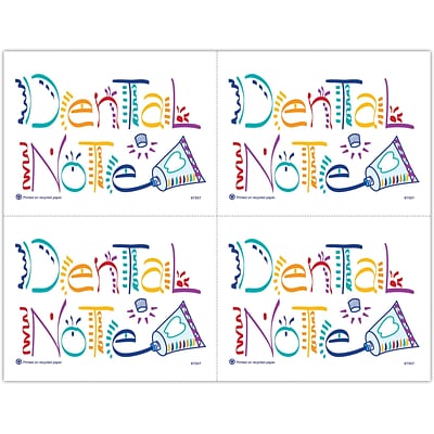 Recycled Postcards; for Laser Printer; Dental Notes