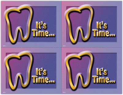 Gentle Dental Postcards; for Laser Printer; Its Time, Tooth, 100/Pk