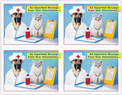 Graphic Image Postcards; for Laser Printer; Nurse and Doctor Pets, 100/Pk
