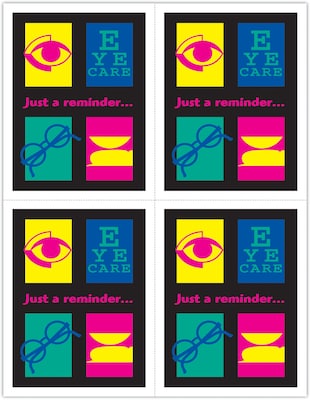 Graphic Image Postcards; for Laser Printer; Black Neon, 100/Pk