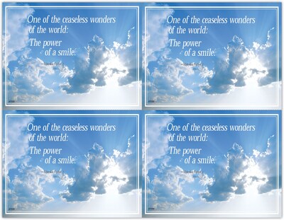 Scenic Deluxe Postcards; for Laser Printer; Clouds, 100/Pk