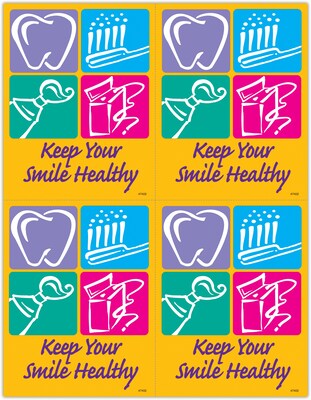 Graphic Image Postcards; for Laser Printer; Smile Healthy, 100/Pk